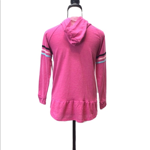 TG Total Girl Pink Graphic Print Hoodie Top - Picture 3 of 7